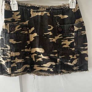 Camouflage Mini Skirt